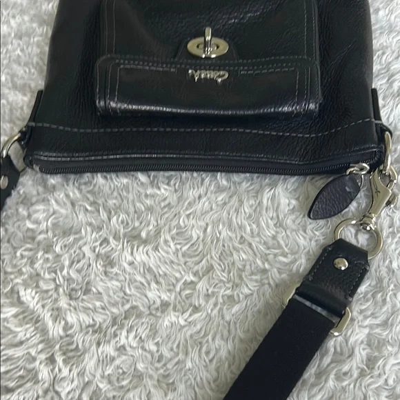 Coach Black Crossbody Bag with Silver Hardware - Picture 7 of 7